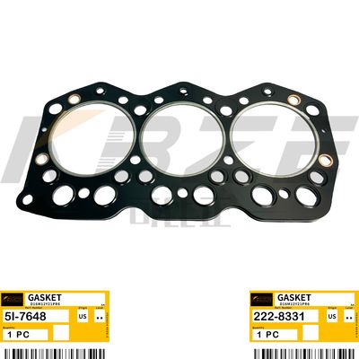 5I-7648 KBZE E320 EXCAVATOR HEAD GASKET CAT S6K 3066 ENGINE 222-8331 FOR E318 E319 E323