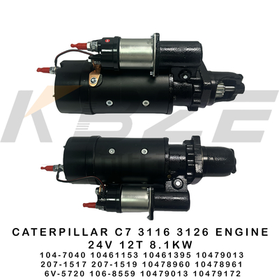 6V-5720 106-8559 CAT C7 3116 3126 ΚΙΝΗΤΗΡΑΣ 24V 12T 8.1KW ΜΙΖΑ 104-7040 10461153 10461395 207-1517 207-1519 ΓΙΑ Ε320 Ε322 Ε325 ΕΚΣΚΑΦΕΑΣ