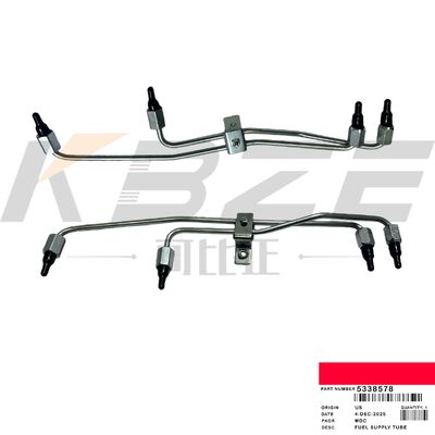 KBZE BRAND 5338578 ΣΩΛΗΝΑΣ ΠΡΟΦΟΡΙΣΜΟΥ ΚΑΥΣΙΜΟΥ ΤΑΧΕΙ CUM MINS ISL9.5 QSL9.3 QSC8.3 ΚΙΝΗΤΗΡΑΣ ΕΚΣΚΑΦΑΣ